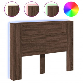 Headboard Cabinet Brown Oak Engineered wood Medium
