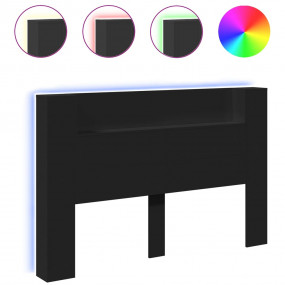 Headboard Cabinet Black Engineered wood 63.0 x 6.5 x 40...