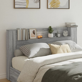 Headboard Cabinet Grey sonoma Engineered wood 70.9x6.5x...