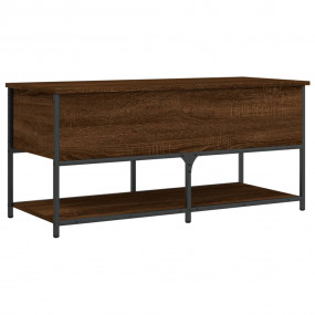 Storage Bench Brown oak Engineered wood, metal