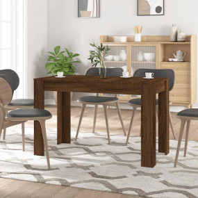 Dining Table Brown Oak Engineered wood 47.2 in x 23.6 i...