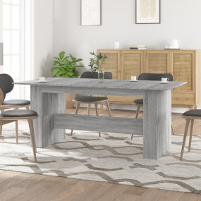 Dining Table Grey Sonoma Engineered Wood Large Durable