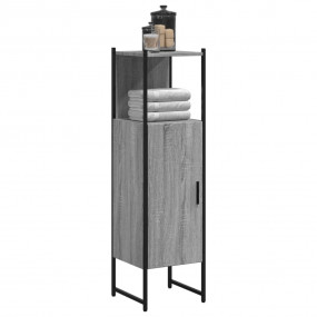 Bathroom Cabinet Grey Sonoma Engineered wood Tall and S...