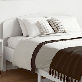 Headboard White Solid pine wood 53.1 in wide Decorative...