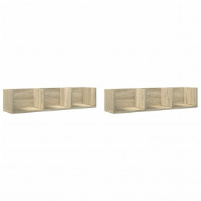 Wall Cabinets Set of 2 Sonoma oak Engineered wood Mediu...