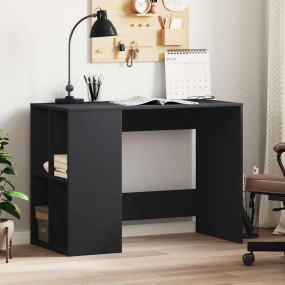 Desk Black Engineered Wood 40.2 in x 19.7 in x 29.5 in ...