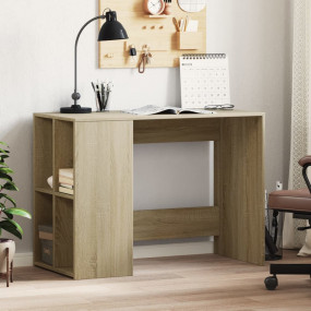 Desk Sonoma Oak Engineered Wood Medium Desk Rectangular