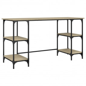 Desk Sonoma oak Engineered wood, Metal Standard Adjusta...