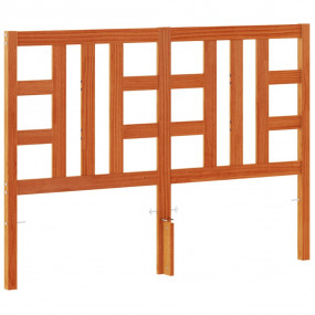 Headboard Wax brown Solid pine wood 59.1 inches wide