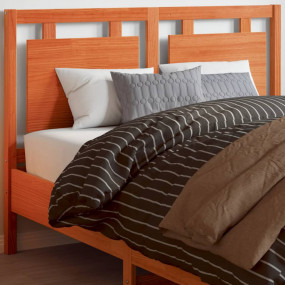 Headboard Wax brown Solid pine wood Fits 53 in mattress...