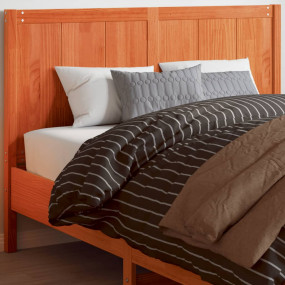 Headboard Wax brown Solid pine wood Full Appealing Desi...