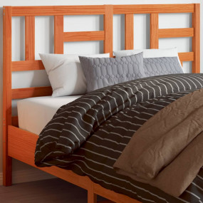 Headboard Wax brown Solid pine wood Single Decorative I...