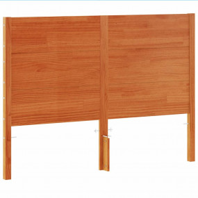 Headboard Wax Brown Solid Pine Wood For double bed