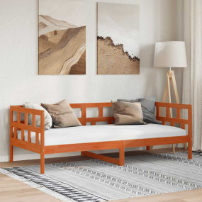 Day Bed Wax brown Solid pine wood Twin