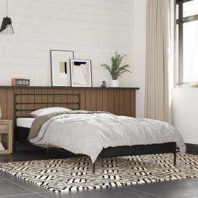 Bed Frame Black Engineered wood, Metal, Plywood Twin Mo...