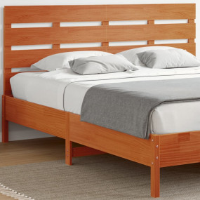 Headboard Wax brown Solid pine wood 70.9 in Decorative ...