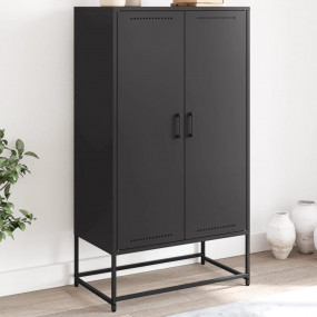 Highboard Black Steel Standard Highboard Rectangular