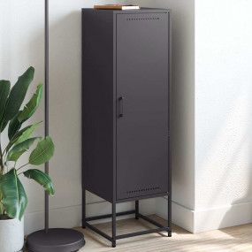 Highboard Black Steel Medium Highboard Rectangular Indu...