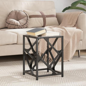Coffee Table Transparent, Steel Grey