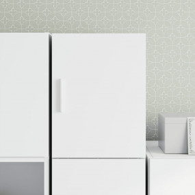 Wall Cabinet White Engineered Wood 11.8x16.7x15.7 in Wa...