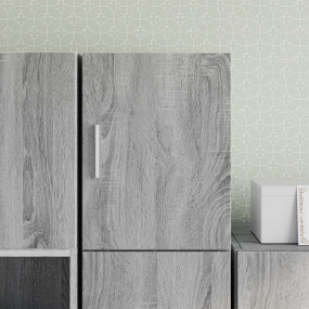 Wall Cabinet Grey Sonoma Engineered Wood Medium Wall Ca...