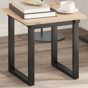 Table Top Natural wood color Solid pine wood 15.7x15.7 ...