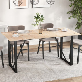 Table Top Set of 3 Natural Pine Solid Pine Wood Medium ...
