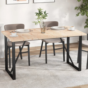 Table Top Set of 3 Natural Pine Solid Pine Wood Medium ...