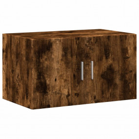 Wall Cabinet Smoked Oak Engineered Wood 27.6 x 16.7 x 1...