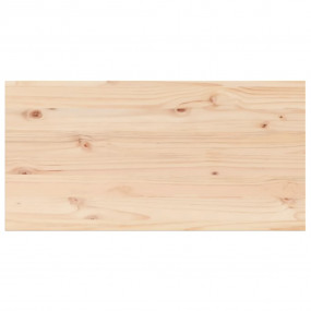 Table Top Set of 4 Natural Solid pine wood 35.4 x 17.7 ...
