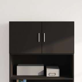 Wall Cabinet Black Engineered wood Medium Wall Cabinet