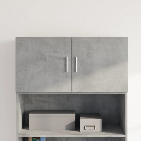 Wall Cabinet Concrete Grey Engineered Wood Medium Wall ...