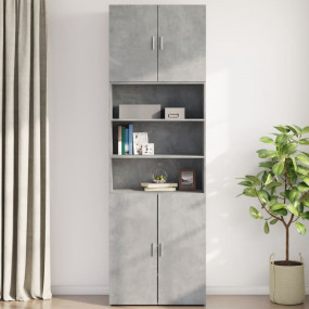 Wall Cabinet Concrete Grey Engineered Wood Medium Wall ...