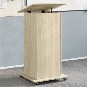 Lectern Sonoma oak Engineered wood Medium Lectern Recta...