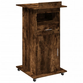 Lectern Smoked oak Engineered wood 21.7x21.7x42.1 in Ti...