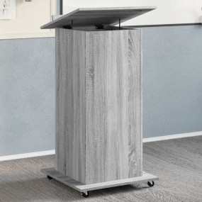 Lectern Grey sonoma Engineered wood Medium Tiltable Lec...