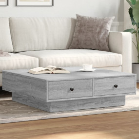 Coffee Table Gray Sonoma Engineered wood Durable Coffee...