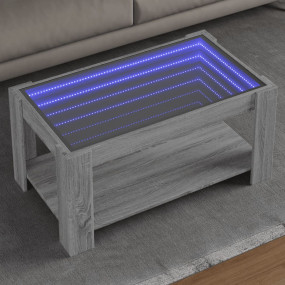 Coffee Table Grey Sonoma Engineered wood, Glass Medium