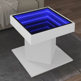 Coffee Table White Engineered wood, glass Medium Coffee...