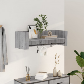 Wall Shelf Gray Sonoma Engineered wood Medium Wall Shel...