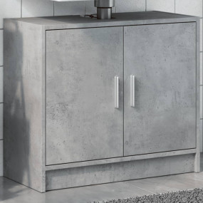 Sink Cabinet Concrete Grey Engineered Wood Medium Sink ...