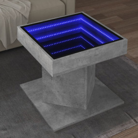 Coffee Table Concrete grey Engineered wood, Glass Compa...