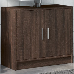 Sink Cabinet Brown Oak Engineered Wood Medium Sink Cabi...