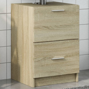 Sink Cabinet Sonoma oak Engineered Wood Medium Bathroom...