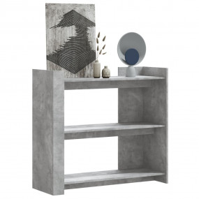 Console Table Concrete Grey Engineered Wood Medium Cons...