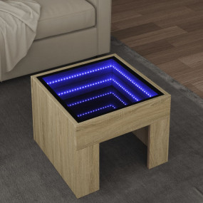 Coffee Table Sonoma oak Engineered wood, glass Small Co...