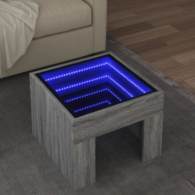 Coffee Table Grey Sonoma Engineered wood, Glass Small