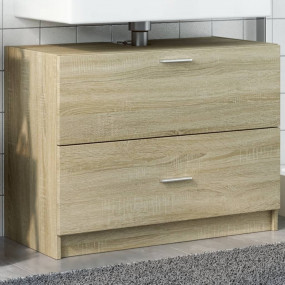 Sink Cabinet Sonoma Oak Engineered Wood Medium Sink Cab...