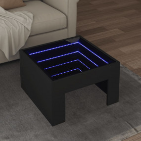 Coffee Table Black Engineered wood, Glass Medium