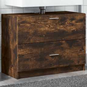 Sink Cabinet Smoked Oak Engineered Wood Sink Cabinet Re...